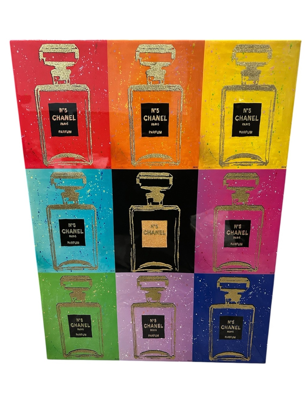 Chanel N5 Colorful Wall Artwork Canvas Art Print 18x24